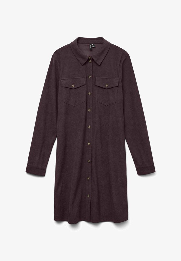Vero Moda VMVILJA Corduroy Short - Shirt dress - winetasting