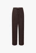 ONLY ONLSIESTA Straight Fit Linen - Trousers - black coffee