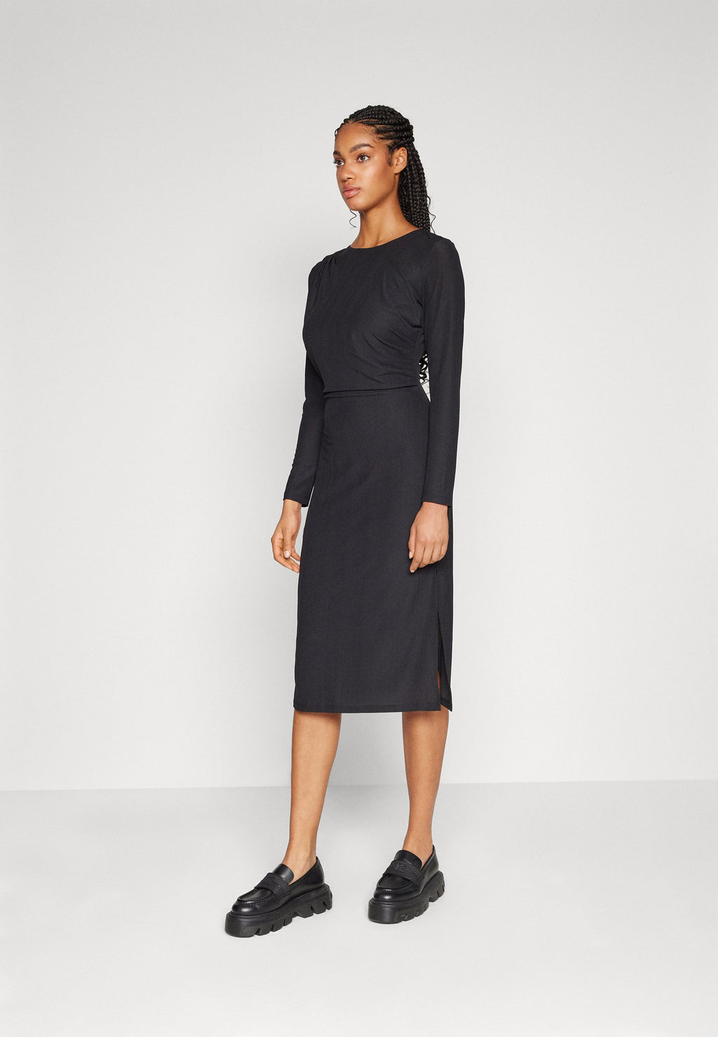 VILA VILUNA PARTINA MIDI SLIT DRESS