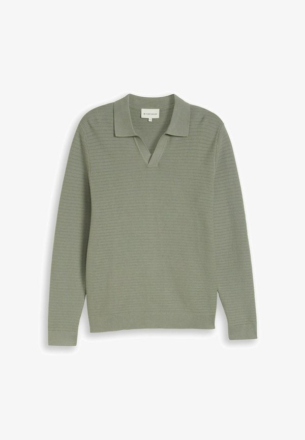 TOM TAILOR PULLOVER - Jumper - greyish shadow olive