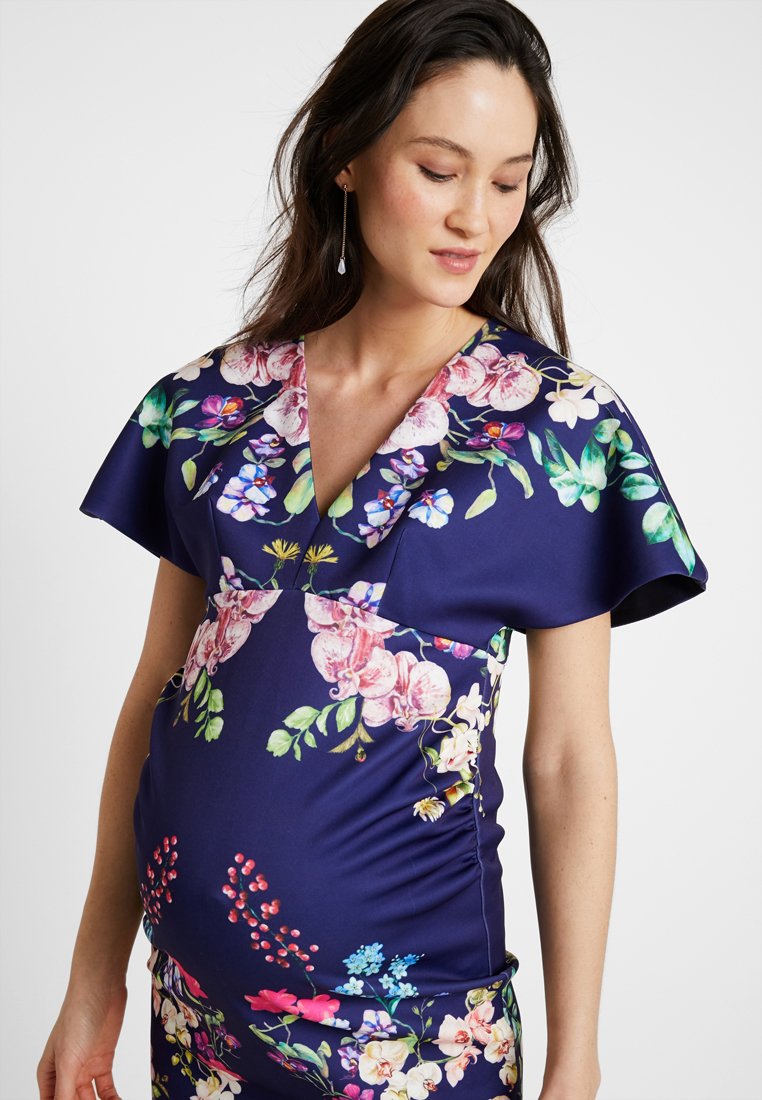 True Violet KIMONO SLEEVES BODYCON DRESS