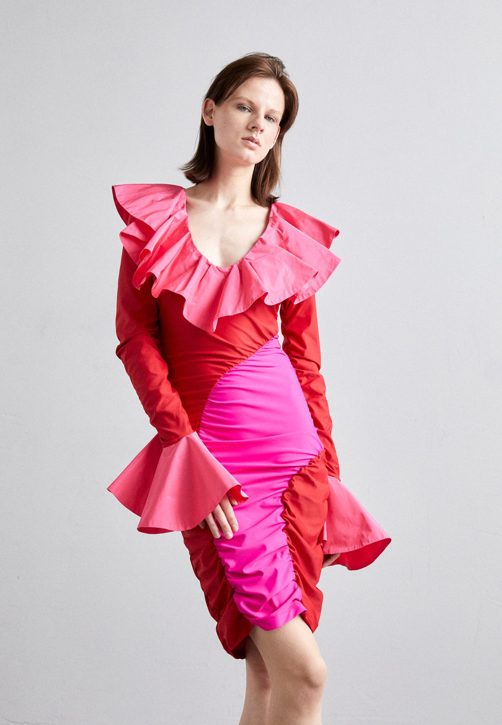 Ahluwalia ROSIE RUFFLE DRESS