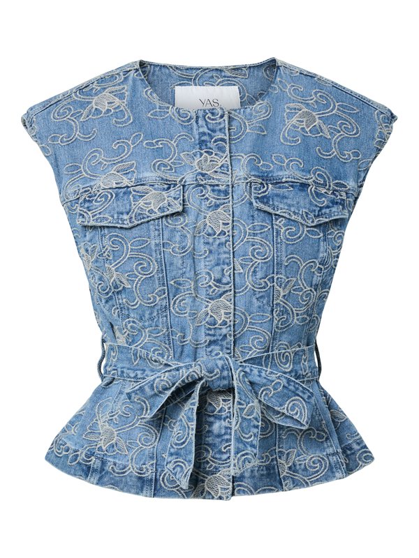 YAS YASKARI DENIM WAISTCOAT