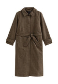 New Look Curves CURVES CHECKED BELTED MIDI