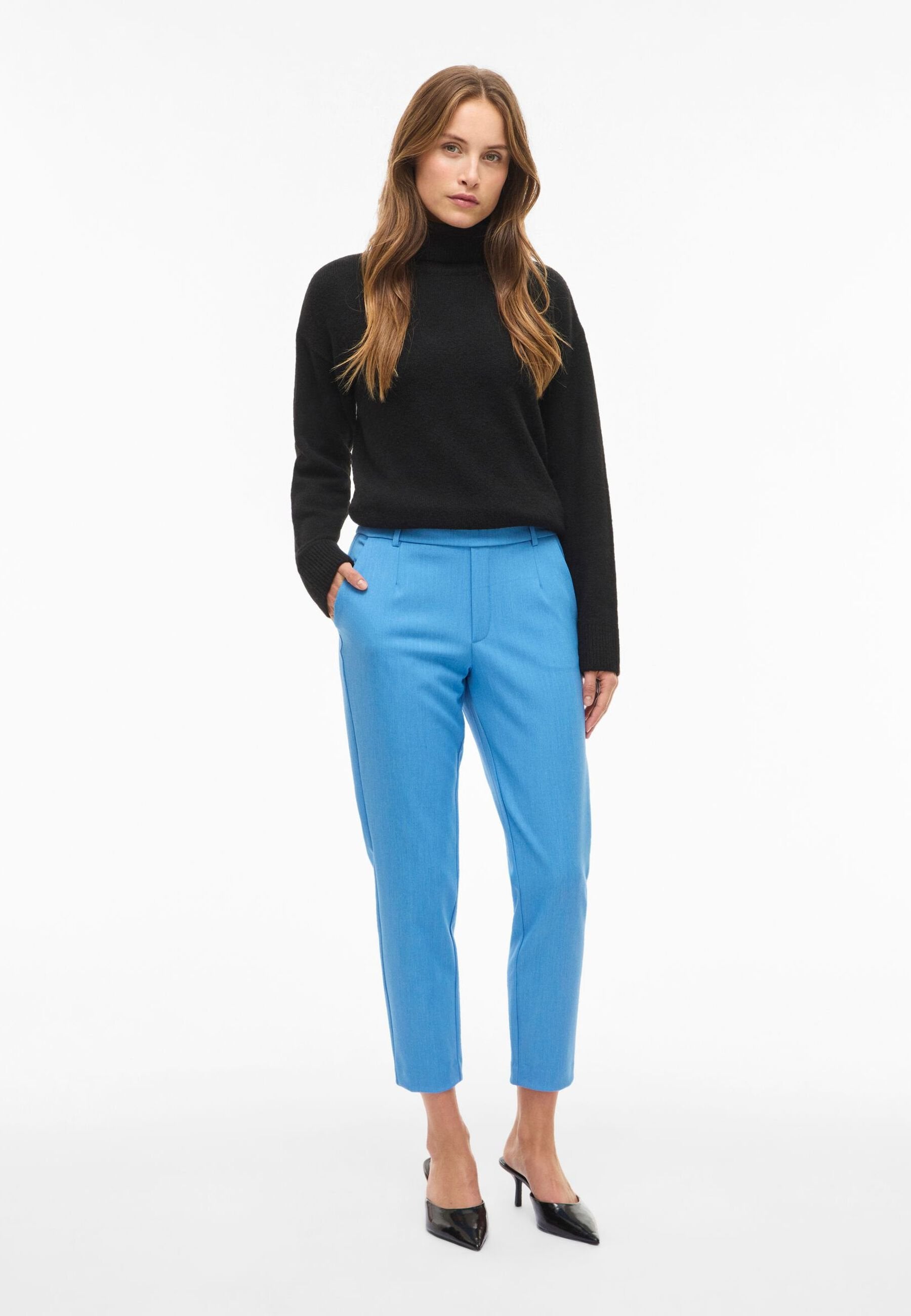 VILA VIVARONE HW SLIM PANT - NOOS