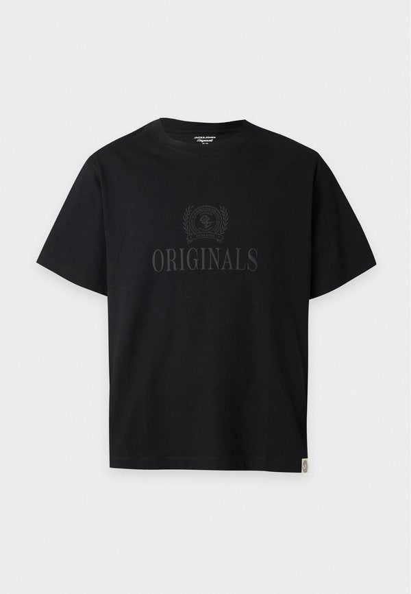 Jack & Jones JORFREDERIKSBERG MONOGRAM TEE - Print T-shirt - black