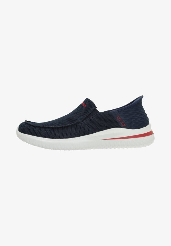 Skechers DELSON 3.0 - Slip-ons - navy knit
