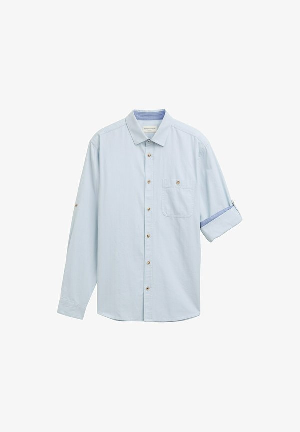 TOM TAILOR Shirt - light blue straight structure