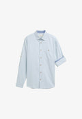 TOM TAILOR Shirt - light blue straight structure