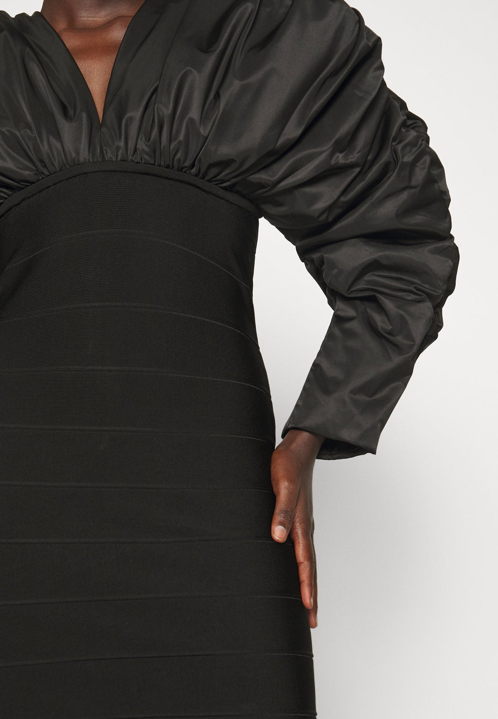 Hervé Léger RUCHED MINI DRESS