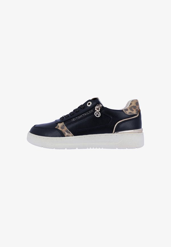 TOM TAILOR SNEAKER LOW - Trainers - black/multi