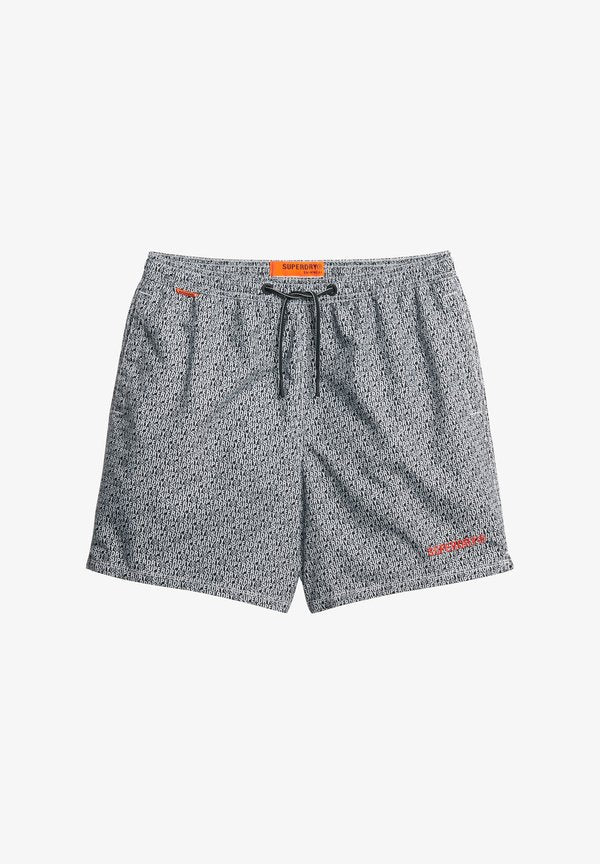 Superdry & Co ALL-OVER PRINT - Swimming shorts - superdry black white