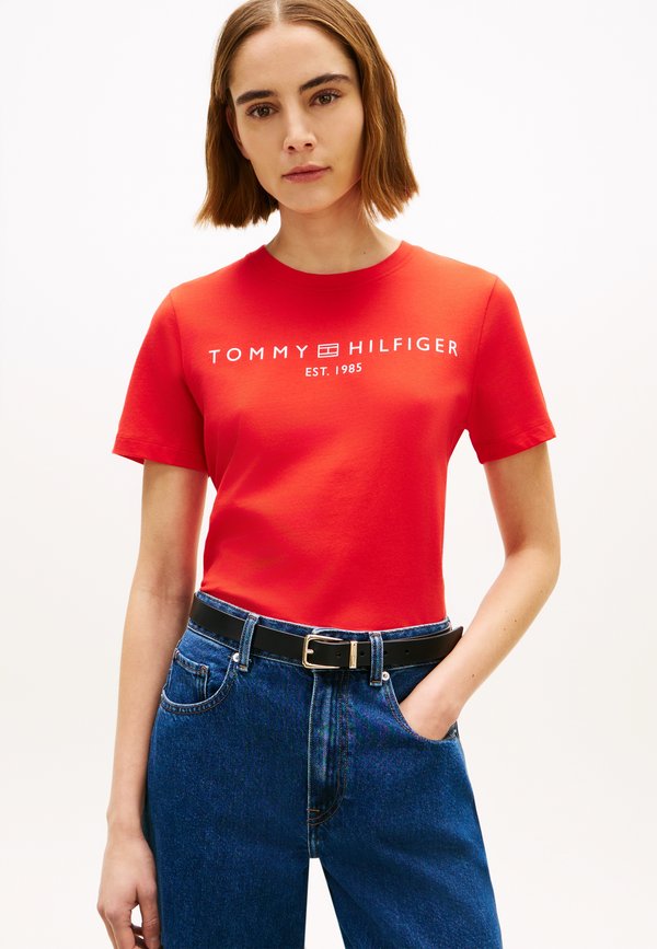 Tommy Hilfiger REG CORP LOGO  - Print T-shirt - fireworks