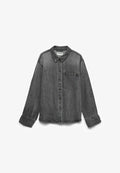 Vero Moda DENIM SHIRT AWLUCEA DENIM SHIRT - Button-down blouse - medium grey denim