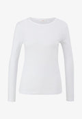 s.Oliver LONGSLEEVE - Long sleeved top - weiß