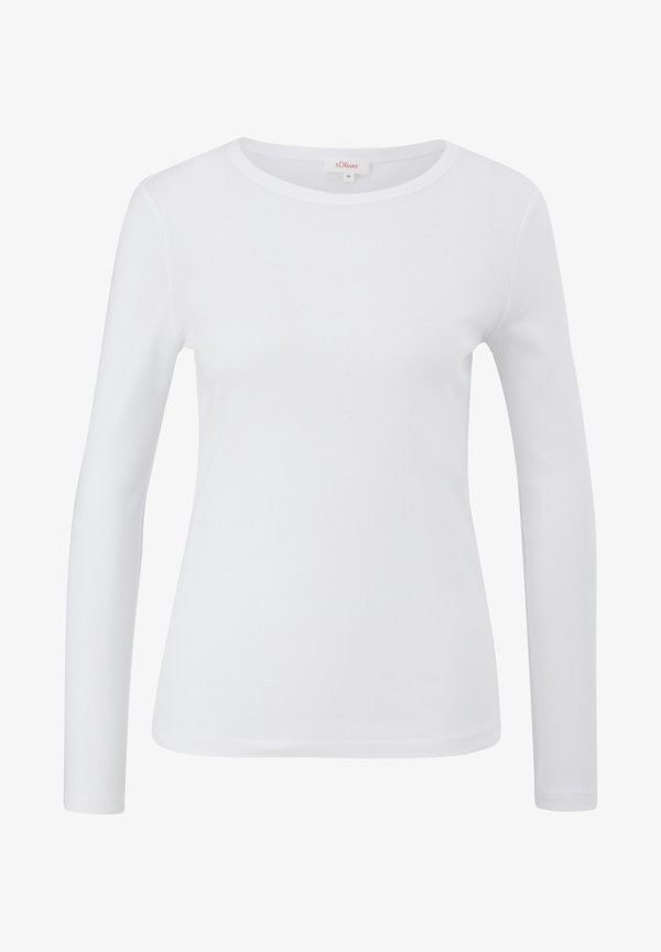 s.Oliver LONGSLEEVE - Long sleeved top - weiß