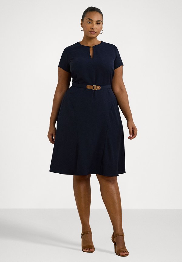 Lauren Ralph Lauren BELTED GEORGETTE DRESS