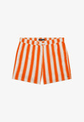 Tommy Hilfiger MEDIUM DRAWSTRING PRINT - Swimming shorts - summer stripe orange hype