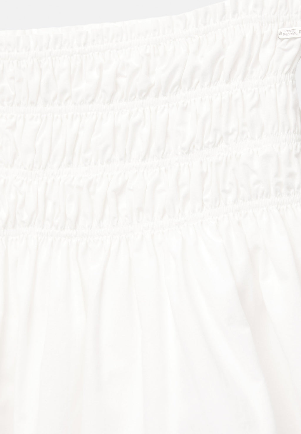 PULL&BEAR CHECK SMOCKED