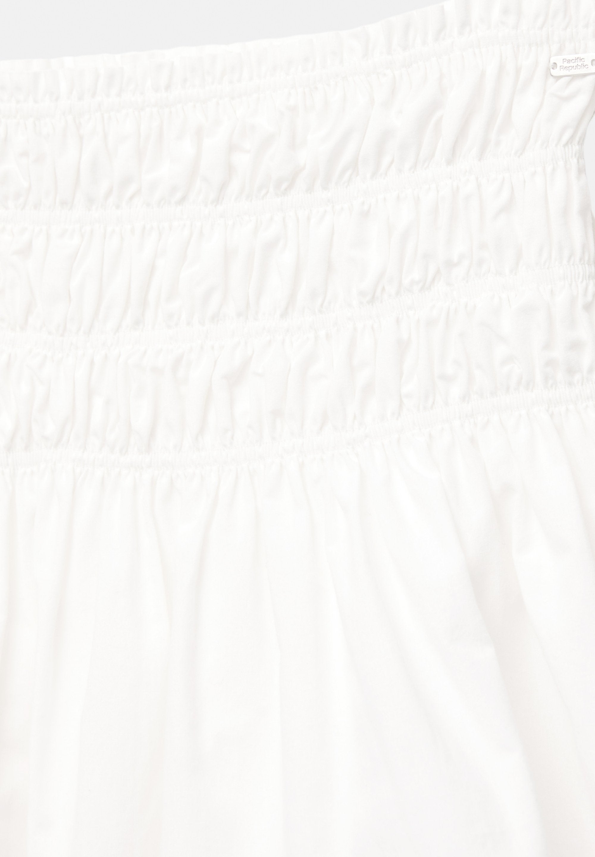 PULL&BEAR CHECK SMOCKED