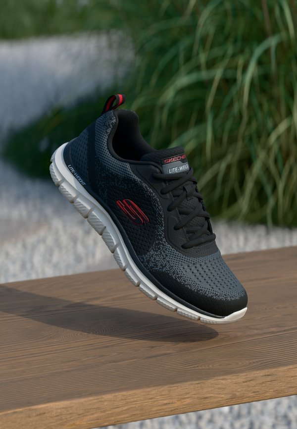 Skechers TRACK - Trainers - black/red