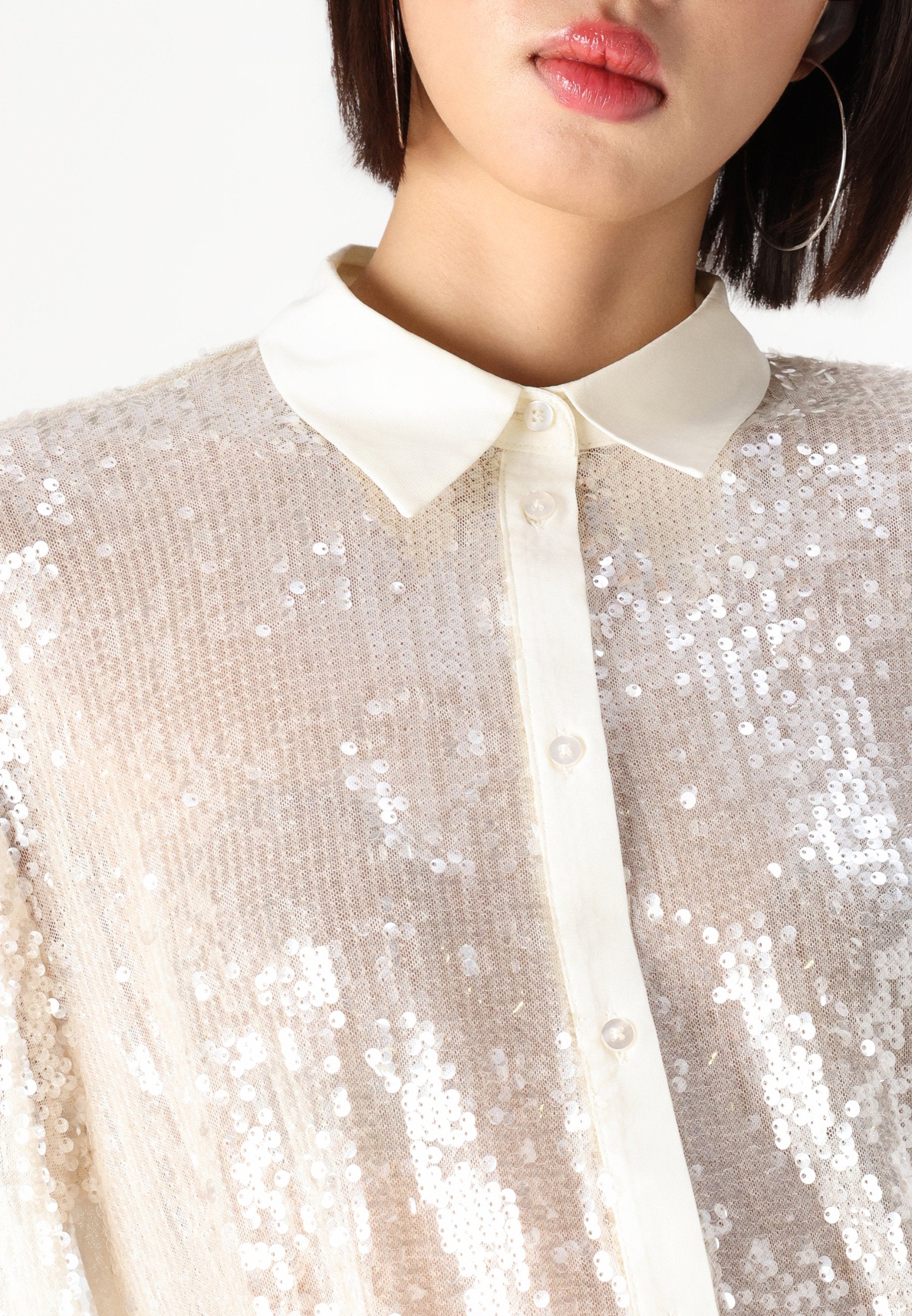 ONLCARIN LOOSE SEQUINS SHIRTS Media 6