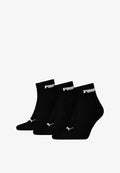 Puma QUARTER 3ER-PACK - Socks - black