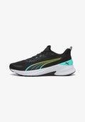 Puma ACTION PRO - Training shoe - black- white-intense mint-sunny lime