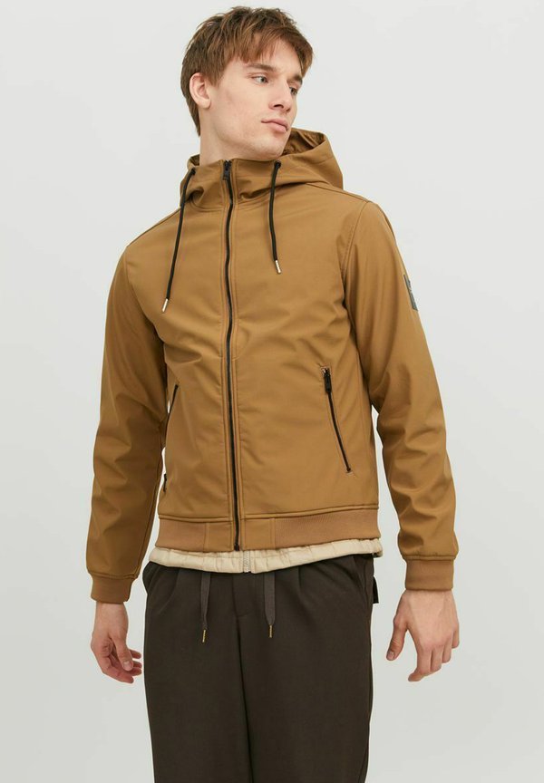 Jack & Jones JJEBASIC SOFTSHELL HOOD NOOS - Outdoor jacket - otter