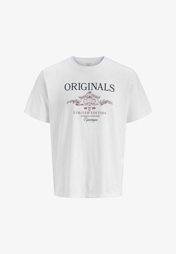 Jack & Jones Printed - Print T-shirt - bright white