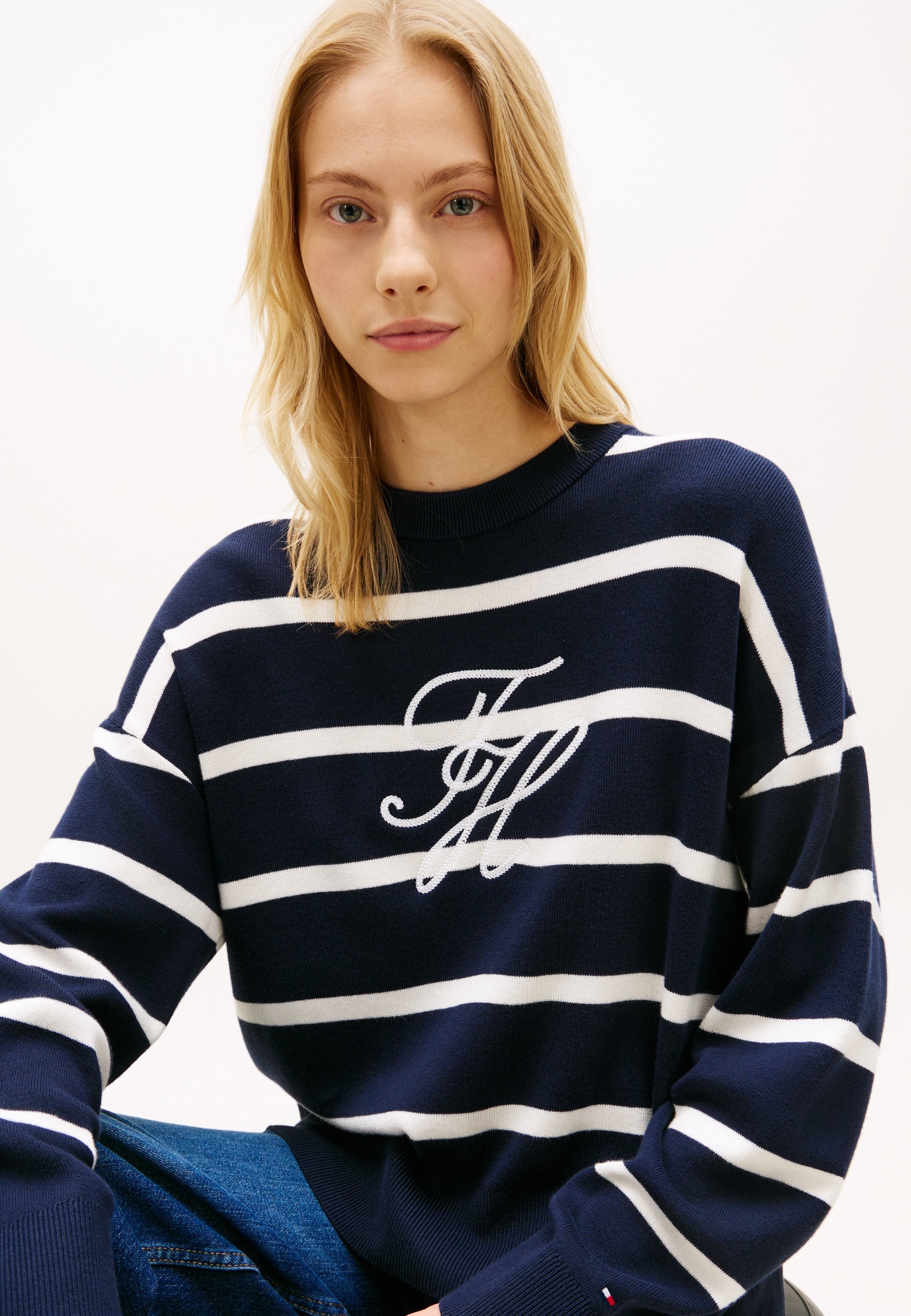 FULL NEEDLE GRAPHIC SWEATER - CO FULL NEEDLE Media 5