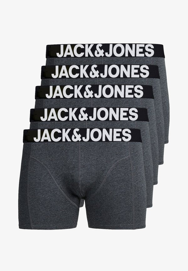 Jack & Jones SOLID 5 ER Pack - Trunks - 5er pack dark grey
