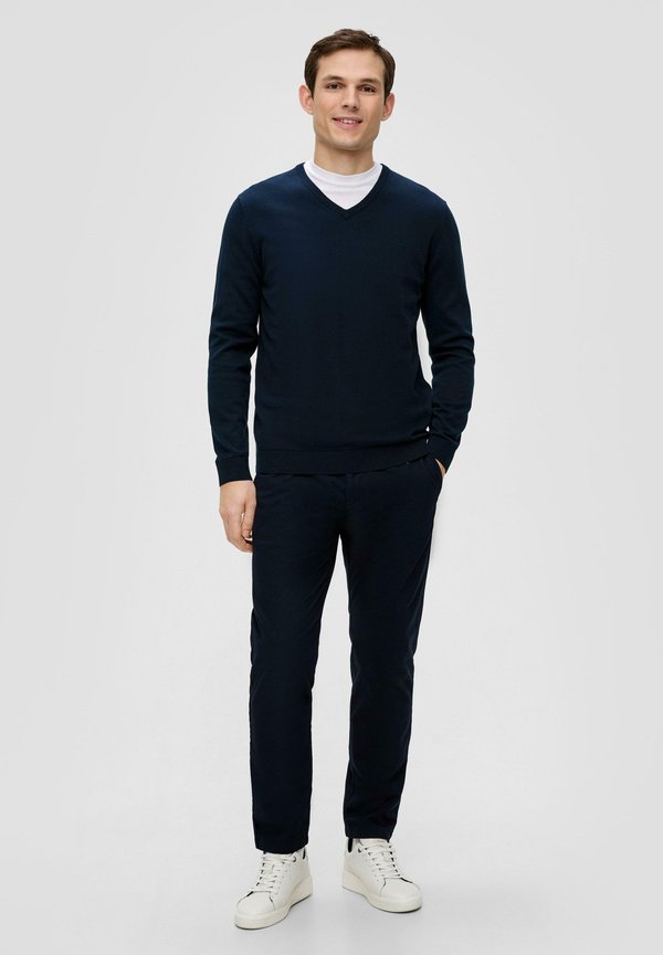 s.Oliver MIT LOGOSTICKERE - Jumper - navy