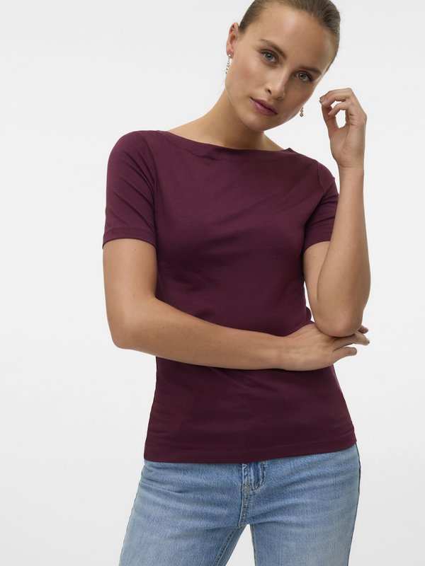 Vero Moda VMPANDA - Basic T-shirt - winetasting