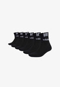 adidas Performance UNISEX 3-STRIPES HALF-CUSHIONED 6 PAAR PACK - Sports socks - black
