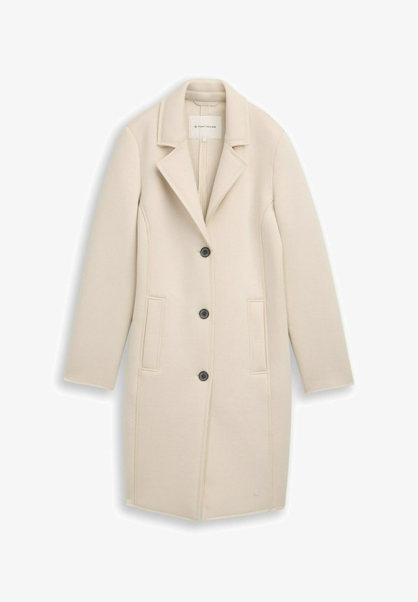 TOM TAILOR MIT EINGRIFFSTASCHEN - Classic coat - sand stone beige