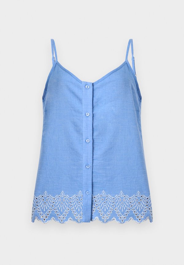 ONLY ONLTULUM BUTTON SINGLET - Top - blue bonnet/bright white