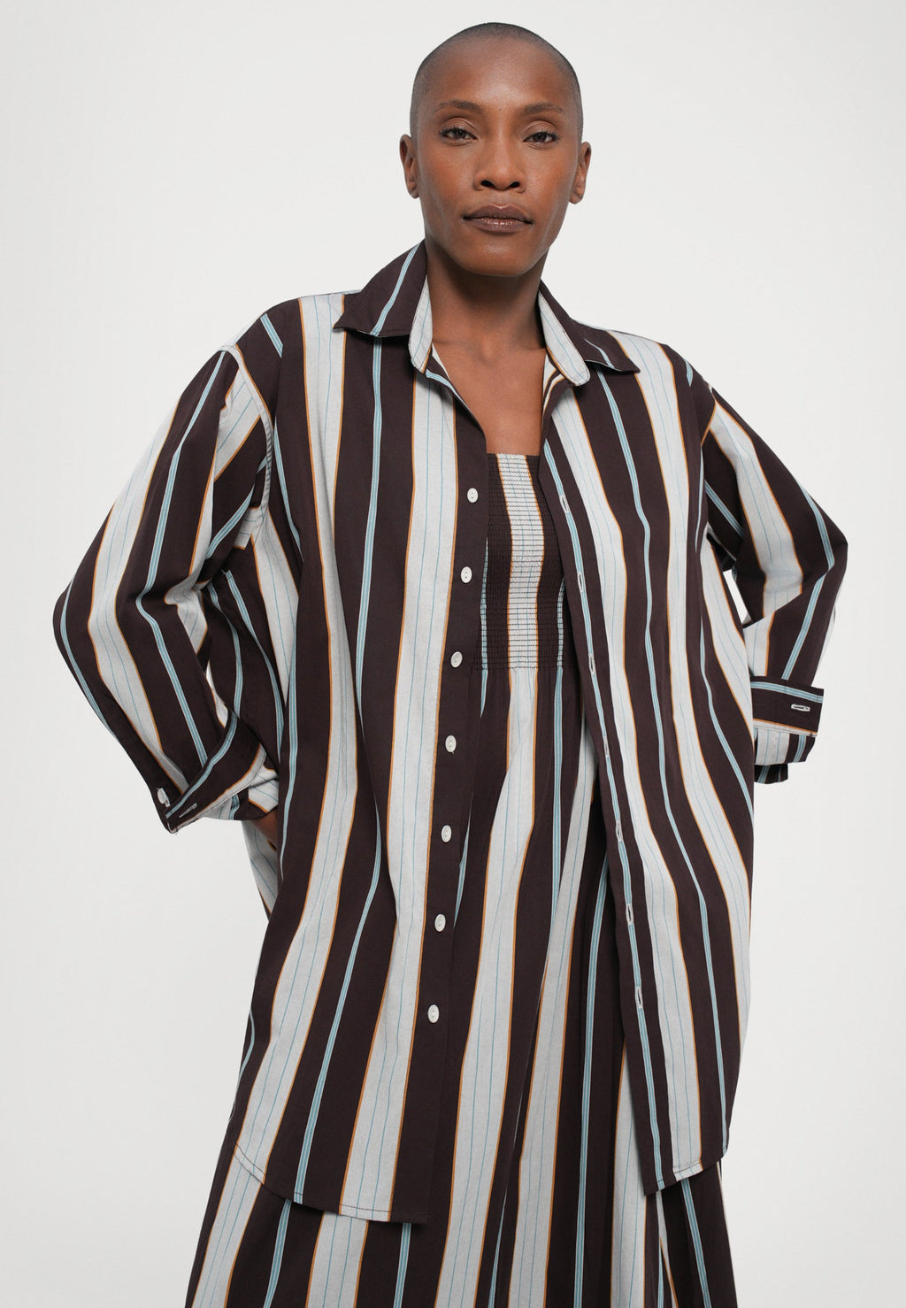 Faithfull the brand LEONIE OVERSIZED SHIRT DRESS