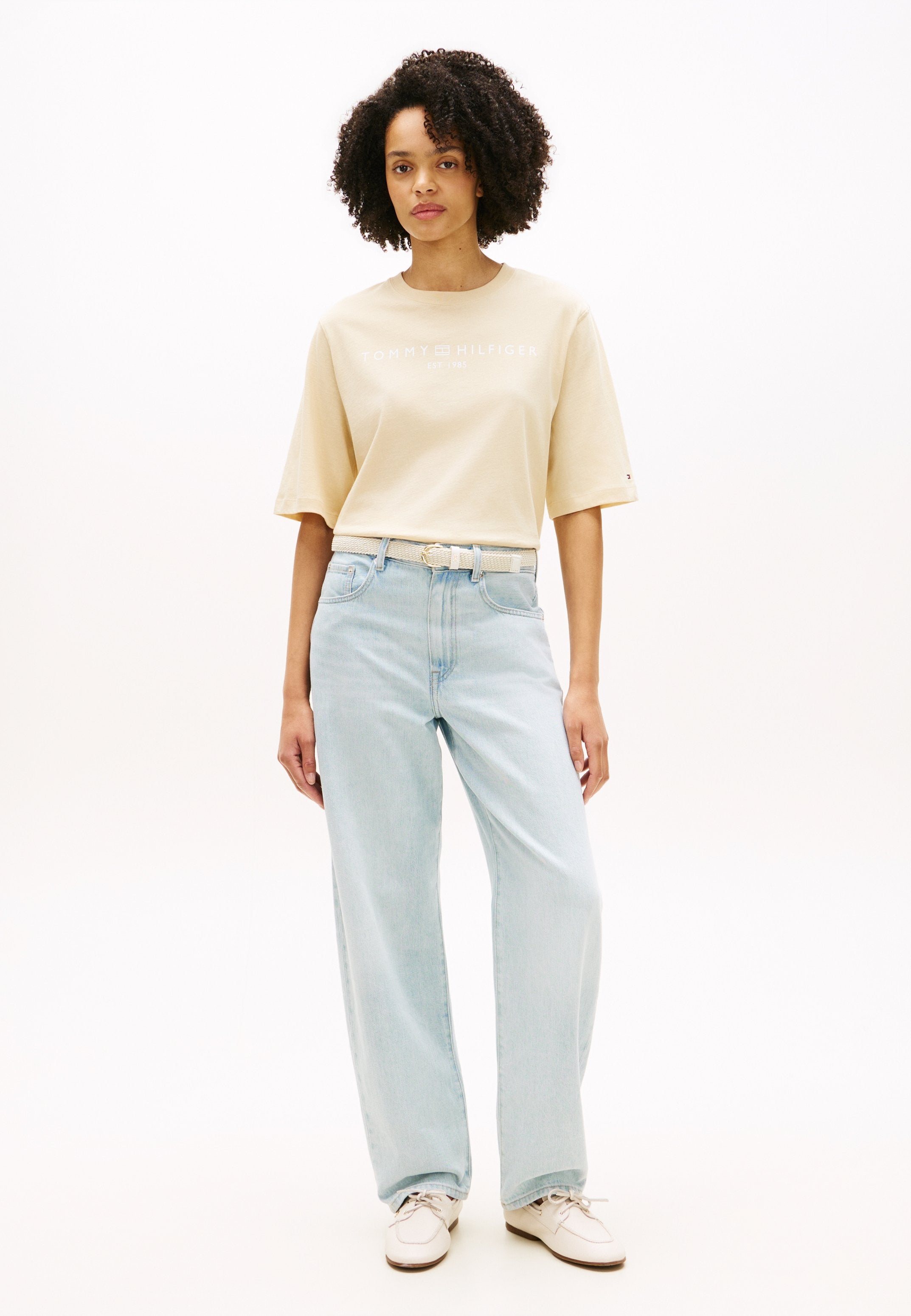 LOGO JERSEY RELAXED CREW NECK T-SHIRT Media 2