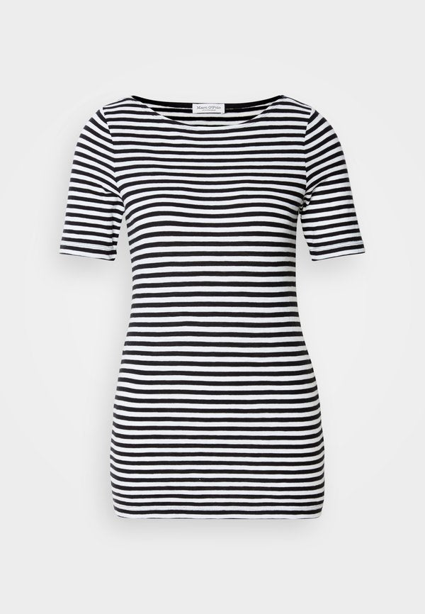 Marc O'Polo SHORT SLEEVE BOAT NECK STRIPED