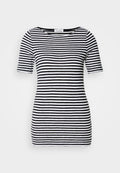 SHORT SLEEVE BOAT NECK STRIPED Media 1