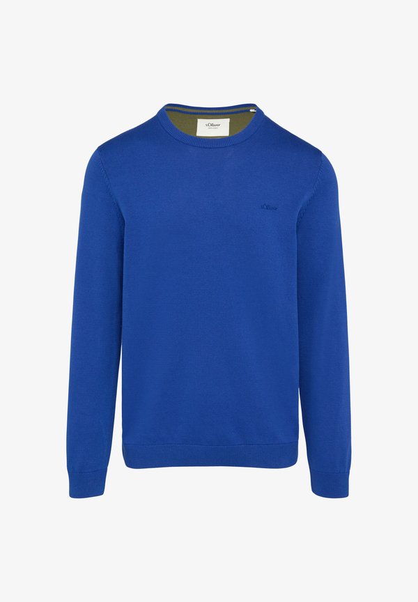 s.Oliver MIT LOGO-STICKEREI - Jumper - ozeanblau