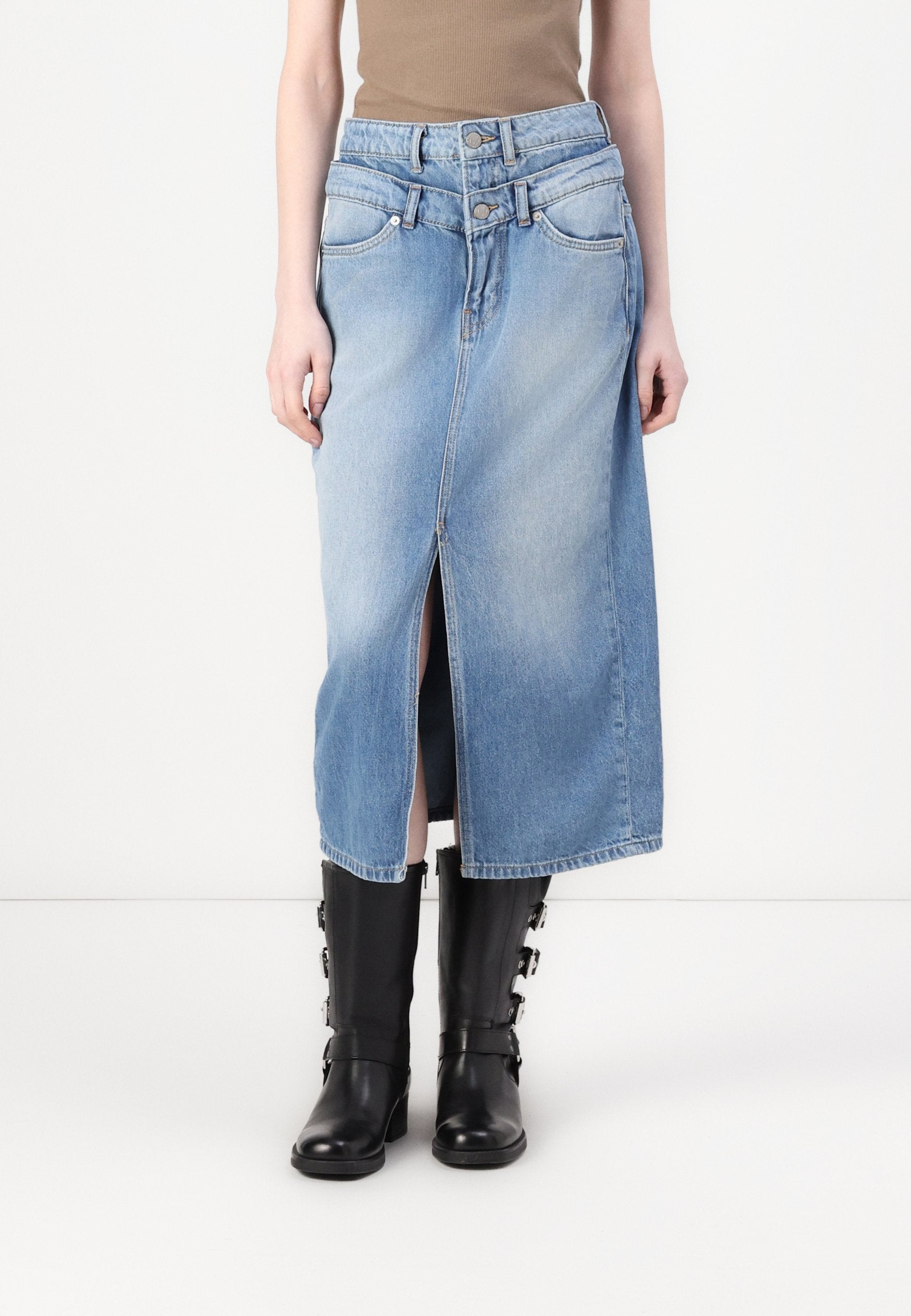 Pepe Jeans MIDI SKIRT DOUBLE