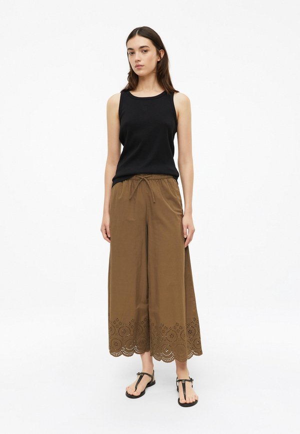s.Oliver CULOTTE - Wide Leg - dunkelbraun