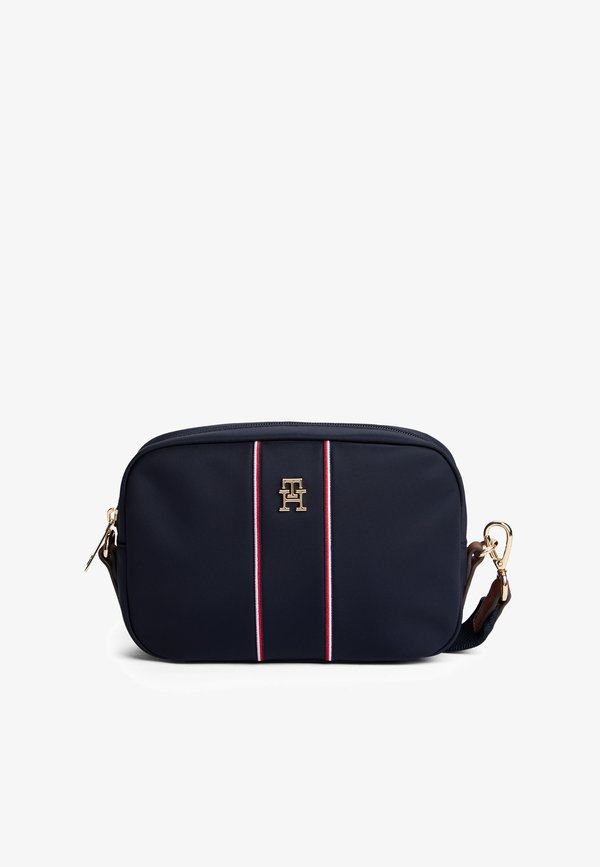 Tommy Hilfiger TH MONOGRAM CROSSBODY CAMERA BAG - Cross body bag - space blue