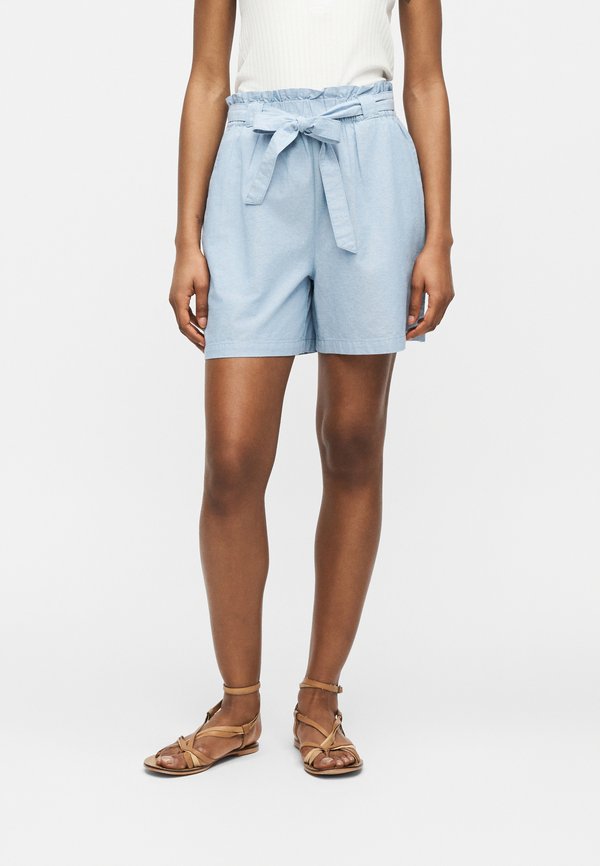 Vero Moda VMNORMA PAPERBAG  - Shorts - light blue