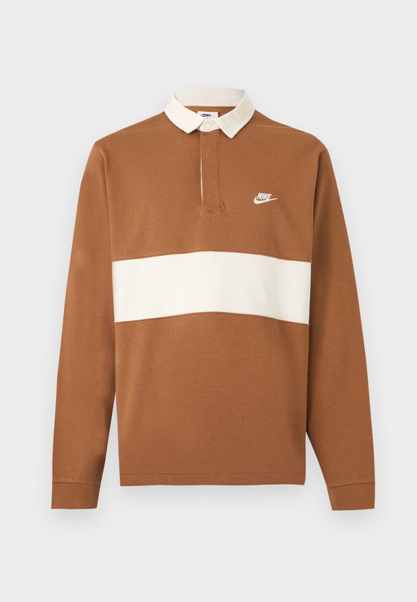 Nike Sportswear CLUB RUGBY - Long sleeved top - ale brown/phantom