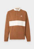 Nike Sportswear CLUB RUGBY - Long sleeved top - ale brown/phantom