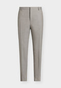 Calvin Klein MICRO BARLEYCORN SLIM - Trousers - roasted cashew