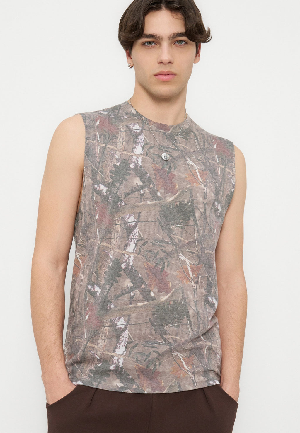 YOURTURN REGULAR FIT CAMO TANK